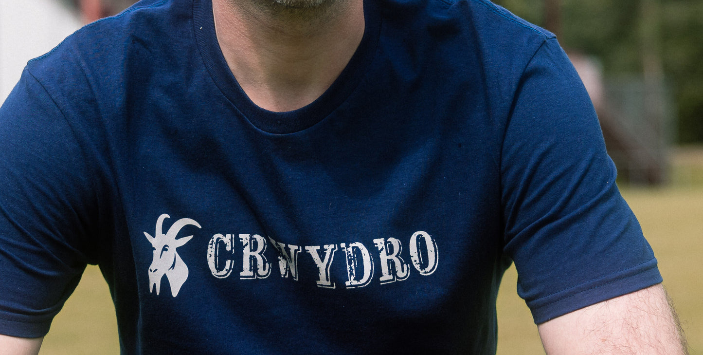 Navy "Crwydro" : "Wanderer" T Shirt
