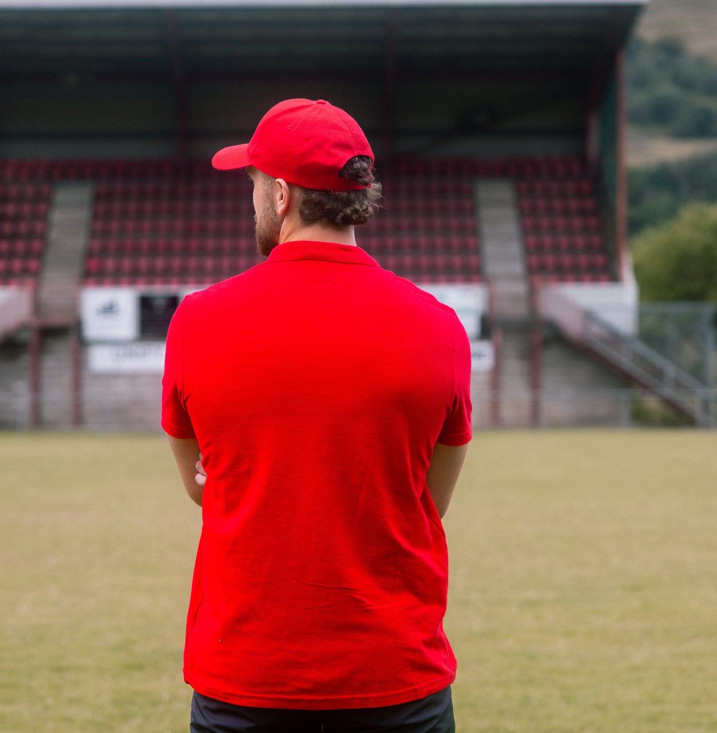 Red Embroidered Original Polo