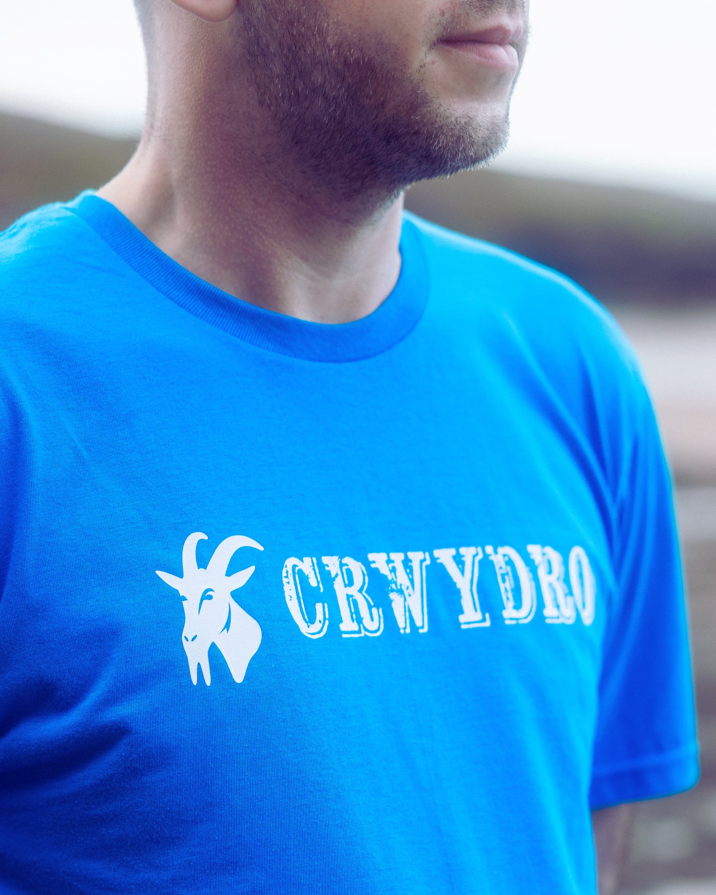 Blue "Crwydro" : "Wanderer" T Shirt