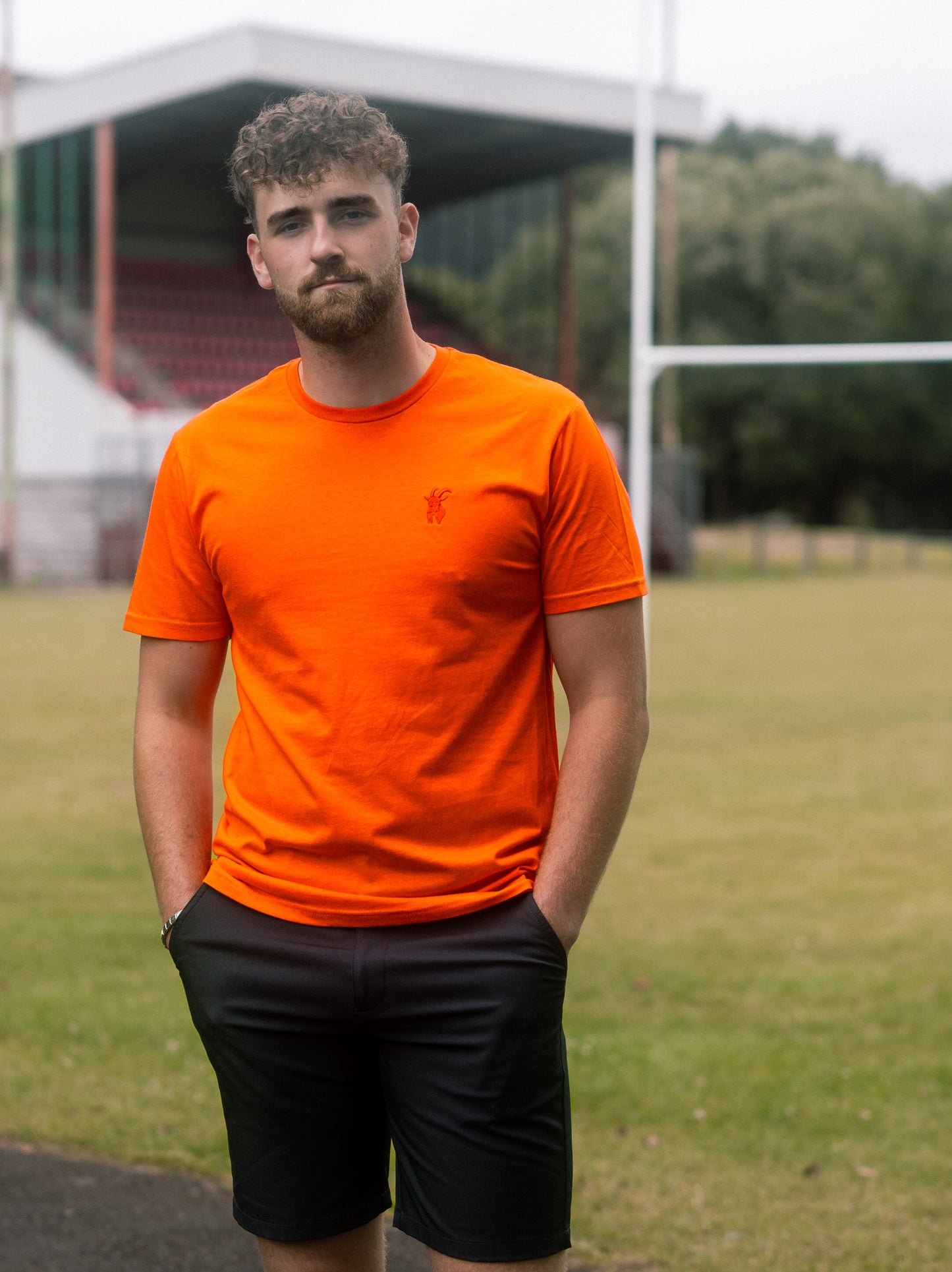 Orange Original Embroidered T Shirt