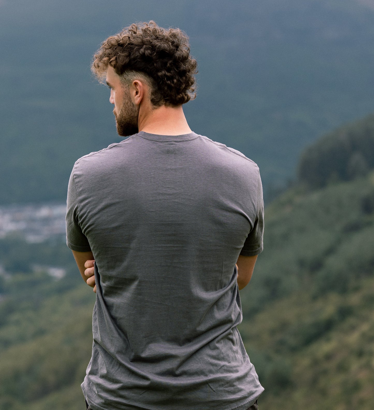 Charcoal Embroidered Original T Shirt
