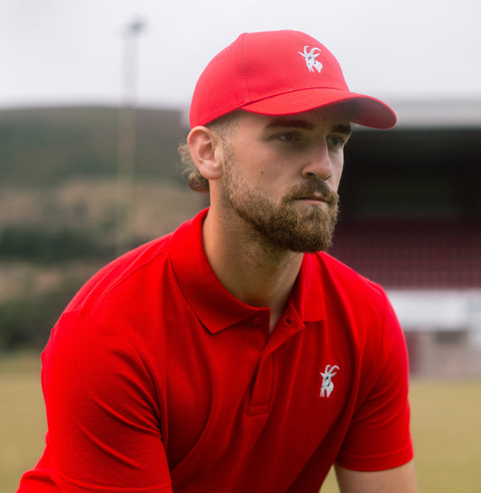 Cherry Red Embroidered Original Polo