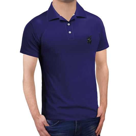 Navy Embroidered Original Polo