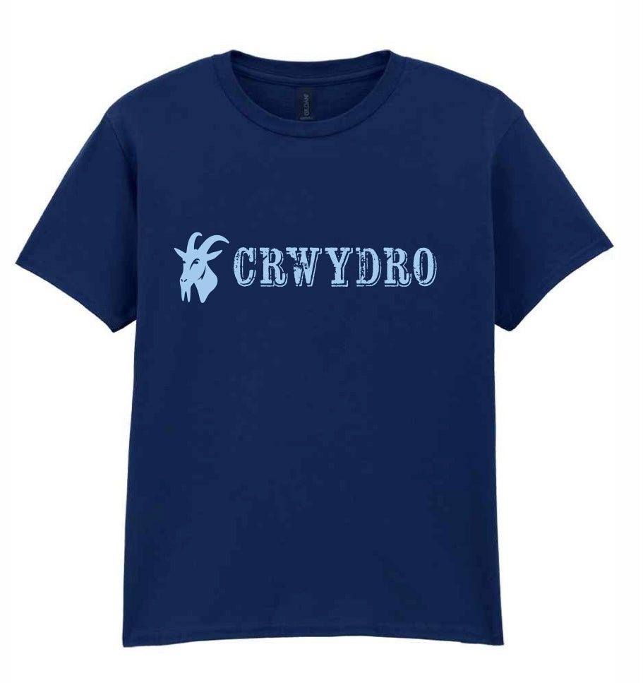 Navy Kids Crwydro (Wanderer) T-Shirt