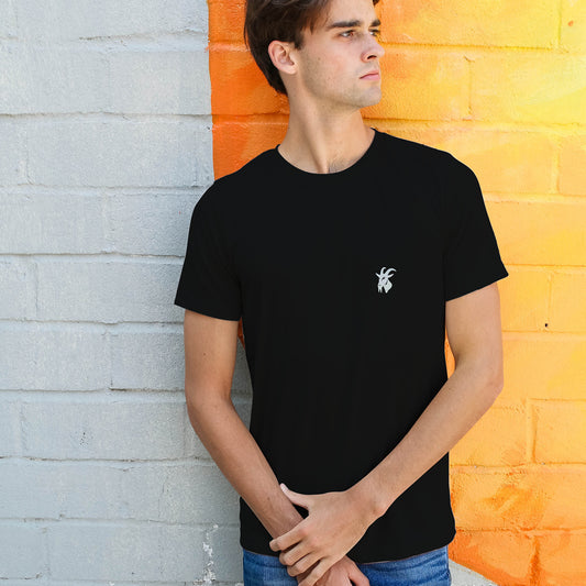 Black Embroidered Original T Shirt