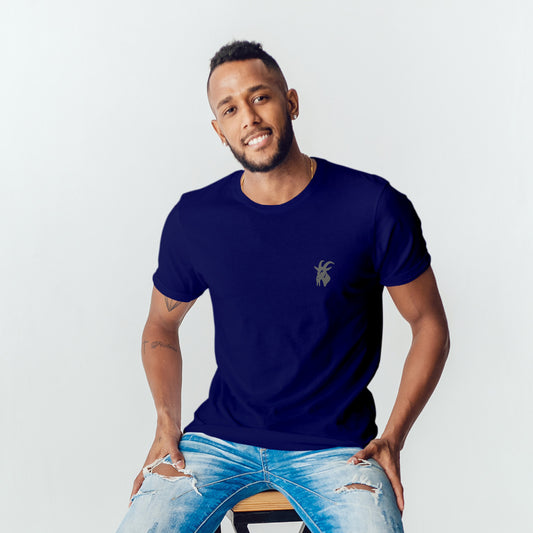 Navy Original Embroidered T Shirt