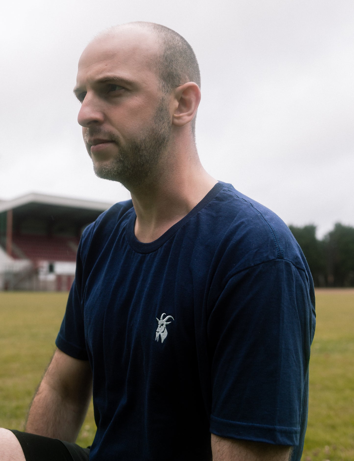 Navy Original Embroidered T Shirt